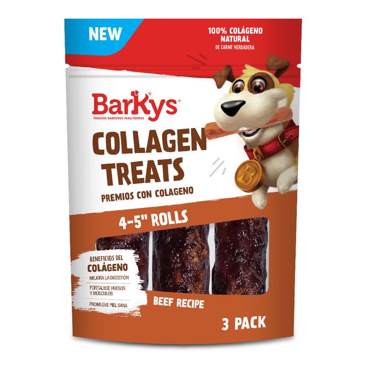 Barkys Bocadillos Para Perro Rollo 4-5 Con Colágeno 3 Pz