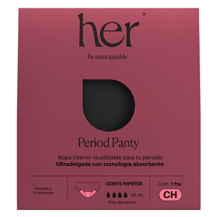 Panty Period Her Flujo Abundante Talla Chica