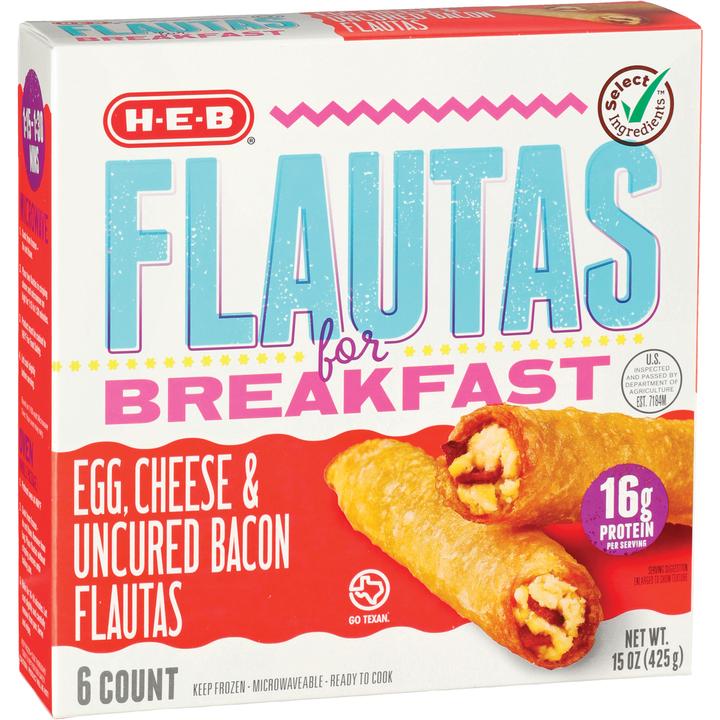 Flautas Huevo Y Tocino 6 Pz