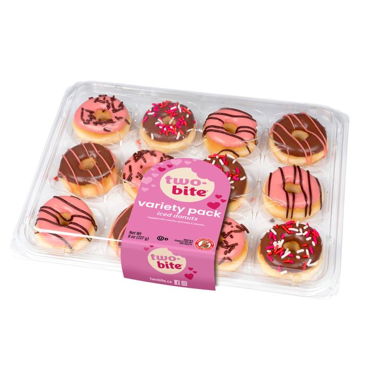 Mini Donas Surtidas San Valentín 12 Pz
