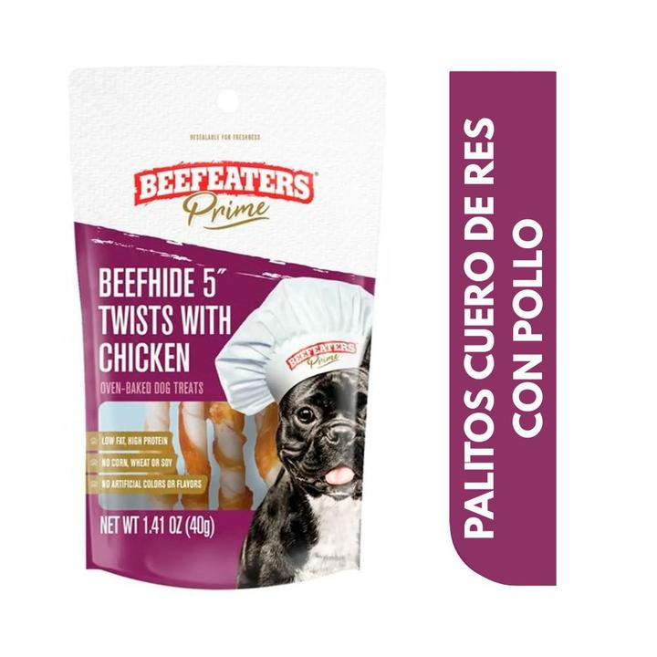 Beefeaters Premio Perro Palitos Con Pollo Horneados 40 G