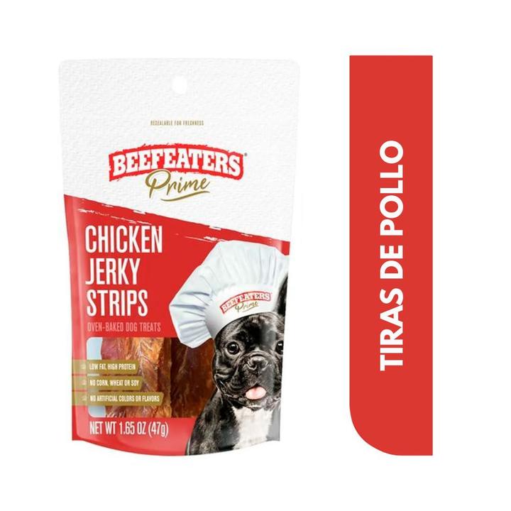 Beefeaters Premio Perro Tiras De Pollo Horneadas 47 G