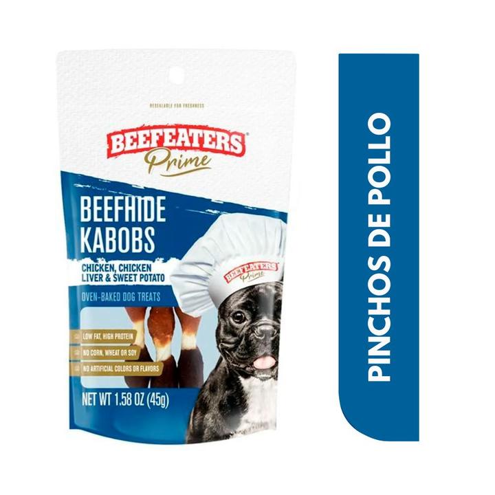 Beefeaters Premio Perro Pinchos De Carnaza Horneados 45 G