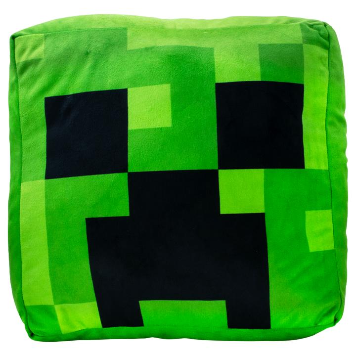 Cojin Minecraft Creeper Head Color Verde 30 Cm