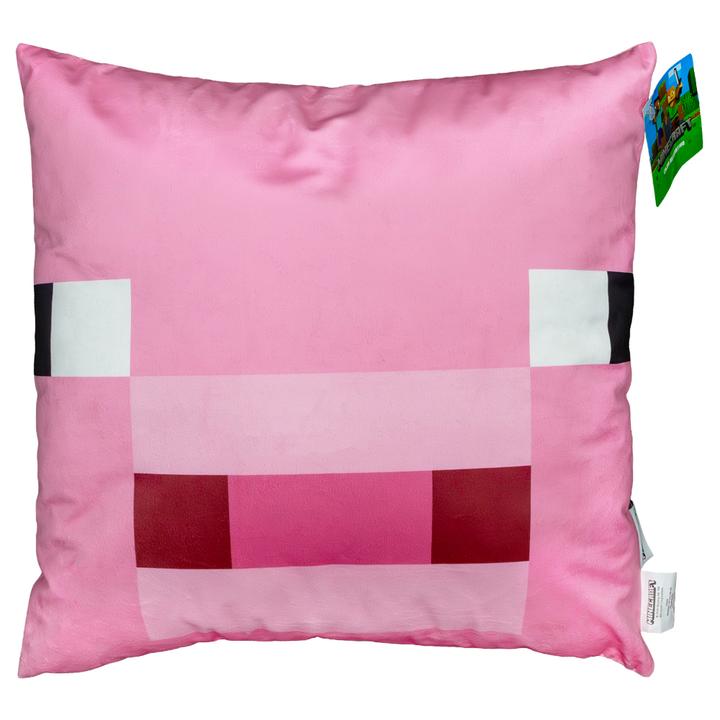 Cojin Minecraft Piggy Pixel Color Rosa 45 Cm