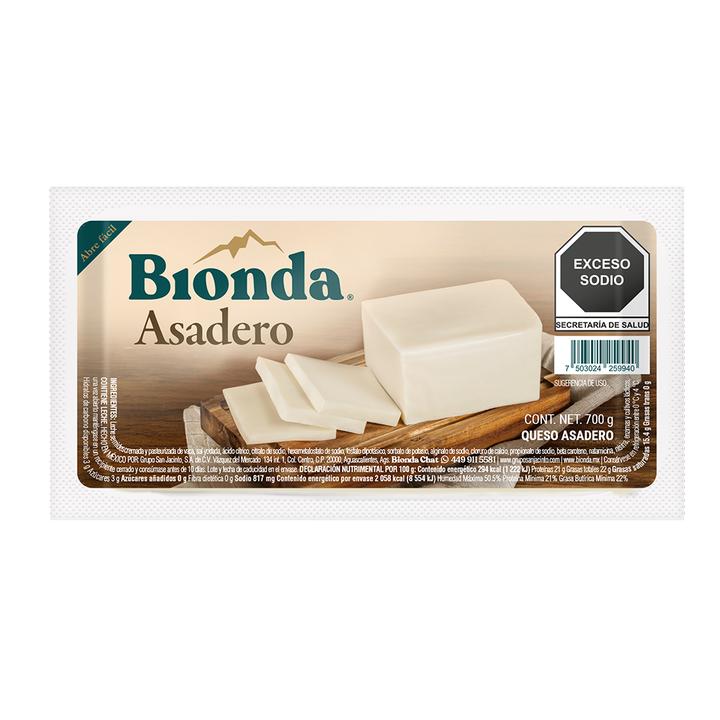 Queso Asadero En Barra 700 Gr