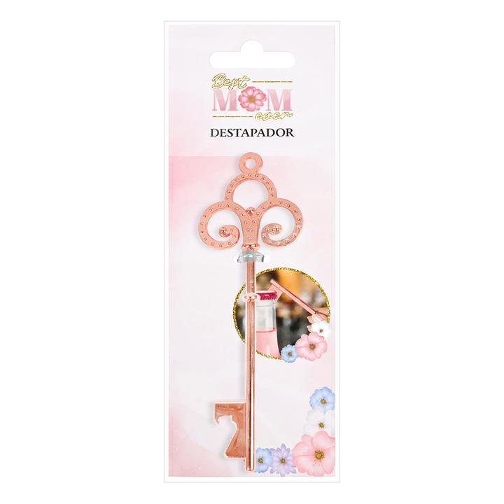 Destapador En Forma De Llave Rosa