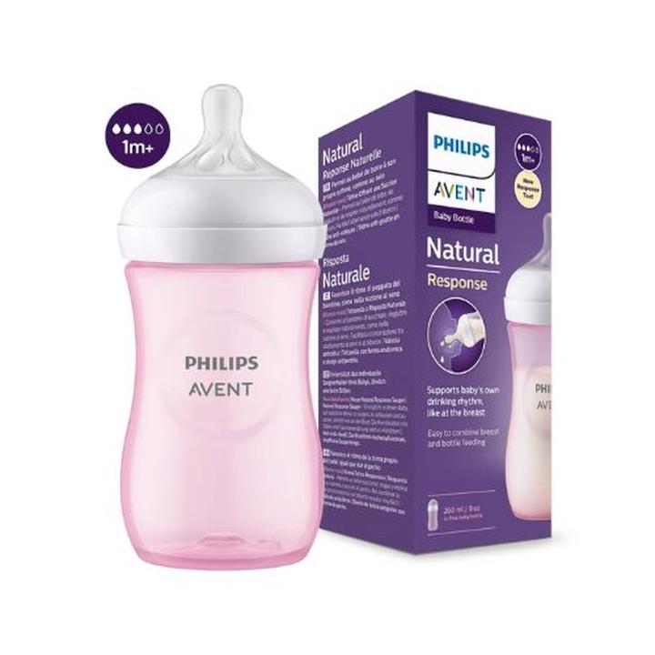 Avent Biberon Natural Response 9oz Rosa 1 Pz