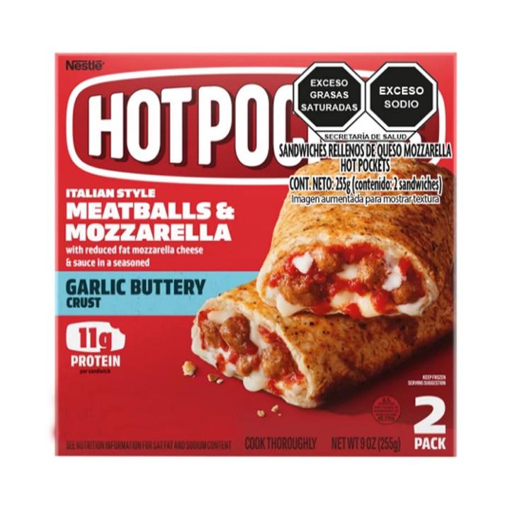 Pizza Albondigas Y Mozzarella Hot Pockets 2 Pack