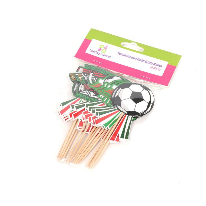 Cake Topper Con Temática De México 12 Pz