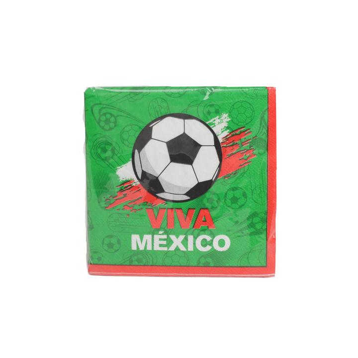 Servilletas Para Fiesta Con Diseño De Viva México 12 Pz
