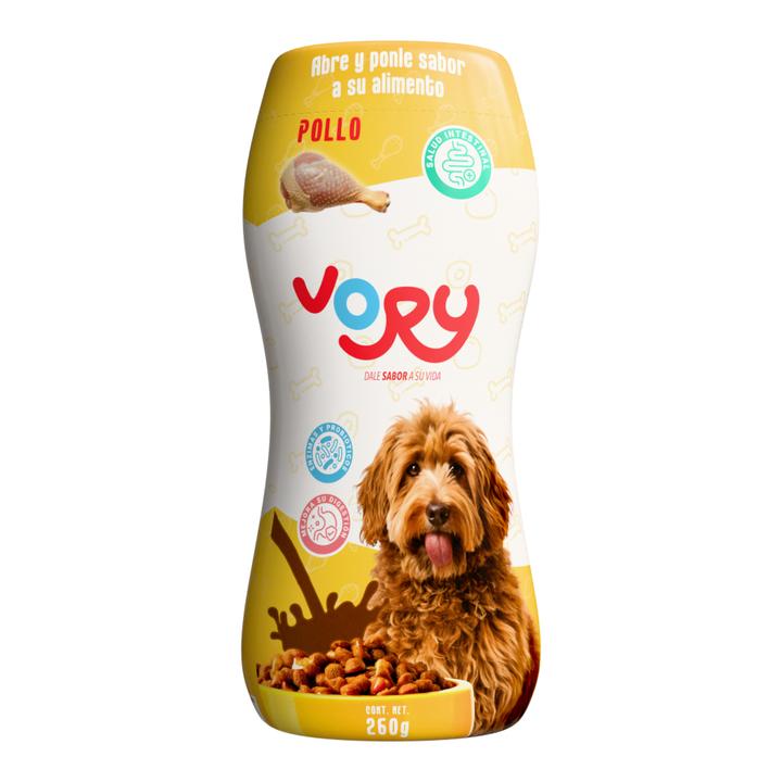 Aderezo Para Mascotas Vory Sabor Pollo 260 G