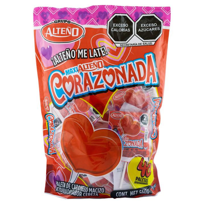 Paleta Maxi Corazonada 40 Pz Alteño Paleta Maxi 40 Pz