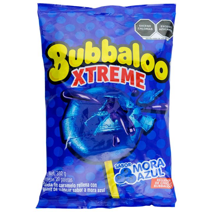 Bubbaloo Xtreme Mora Azul 20 Pz Bubbaloo Xtreme 20 Pz