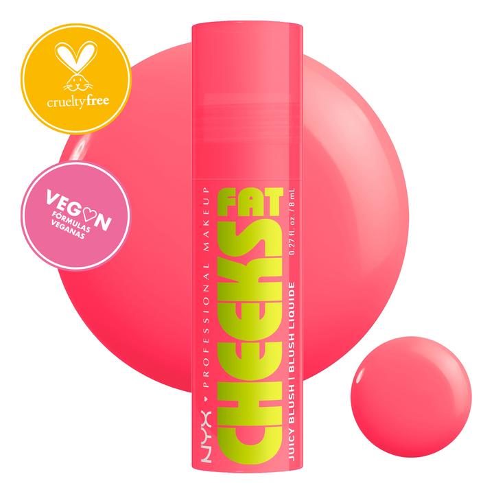 Rubor Líquido Nyx Fat Cheeks Guava Gush 8 Ml