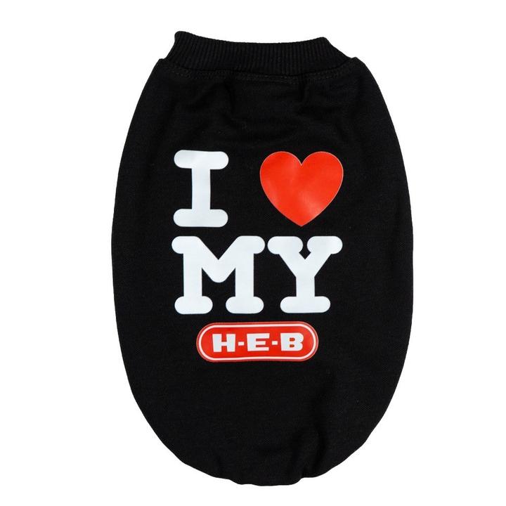 Camiseta Para Mascotas I Love Heb Talla Grande