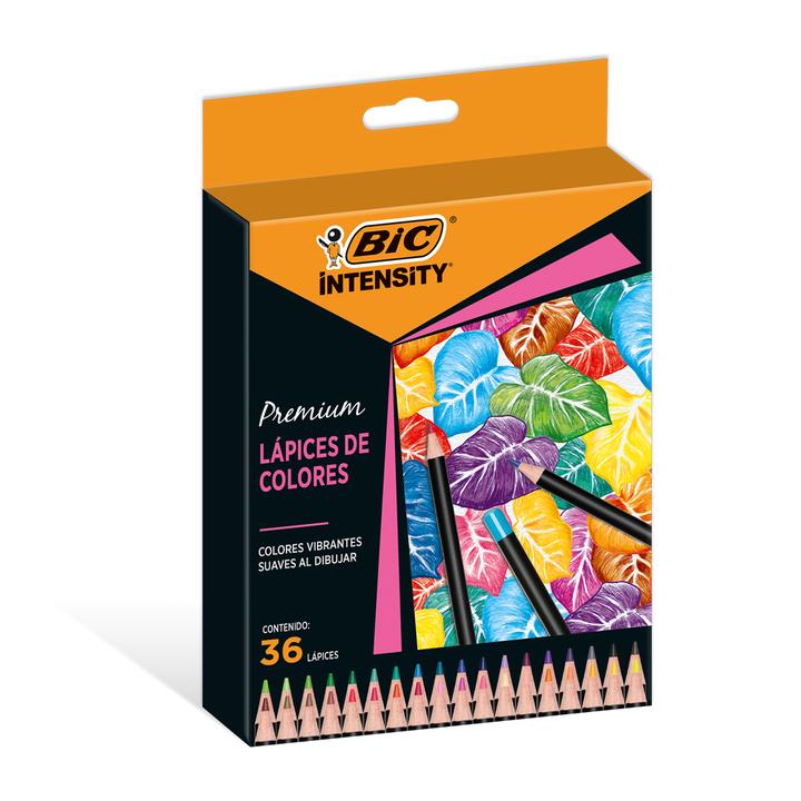 Lápices De Colores Bic Intensity Premium Con 36 Pz