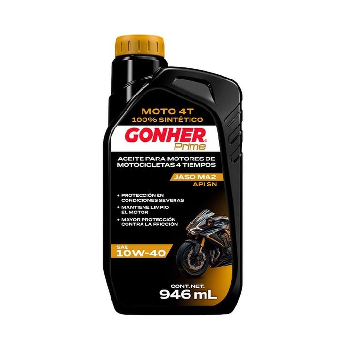 Aceite Go Prime Moto 4t Sae 10w-40 946ml 1 Pz