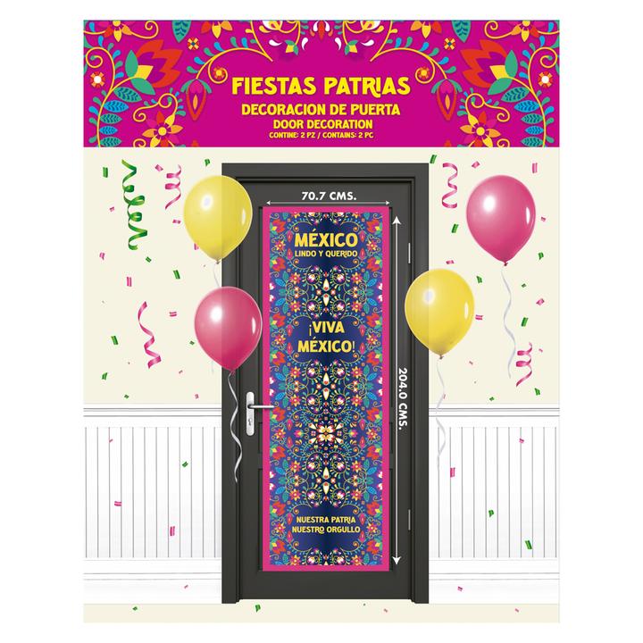Decoracion De Puerta Gen Fiesta Clásica Huichol 1 Pz