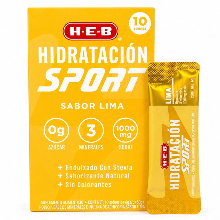 Heb Hidratación Sport Sabor Lima Con 10 Sobres