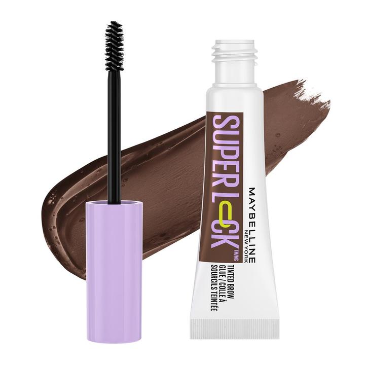 Gel Fijador De Cejas Con Color Maybelline Super Lock Tono Brown