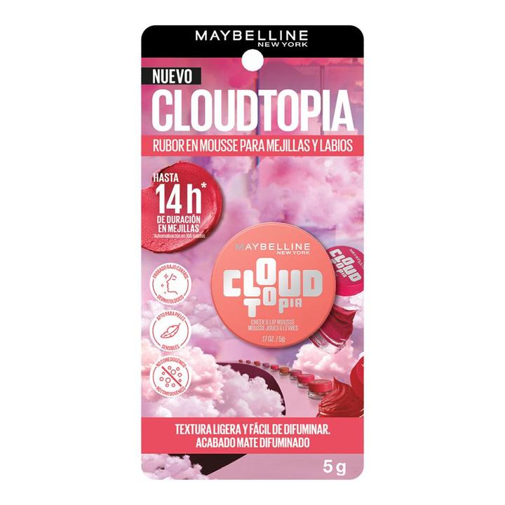 Rubor En Mousse Maybelline Cloudtopia Tono Coral Illusion