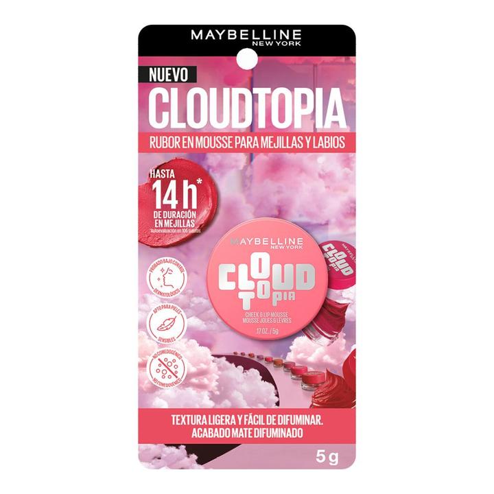 Rubor En Mousse Maybelline Cloudtopia Tono Moonlit Rose