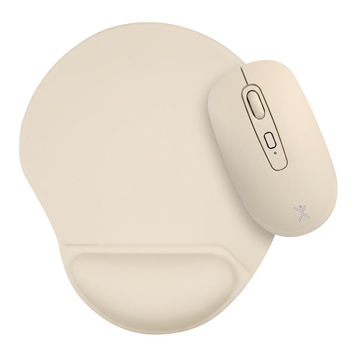 Kit Ratón Inalámbrico+Tapete Bonet Taupe 1 Pz