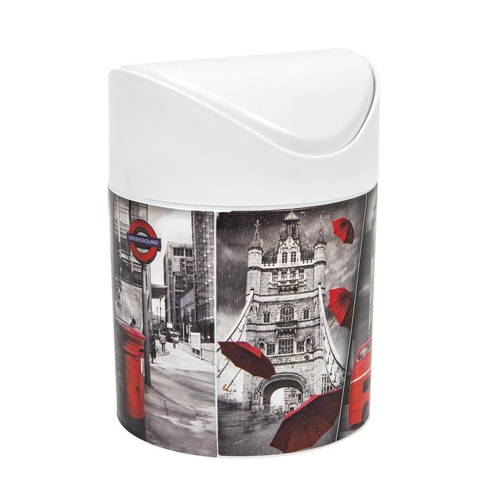Cesto Para Escritorio Tapa Balancin London 1.5 L
