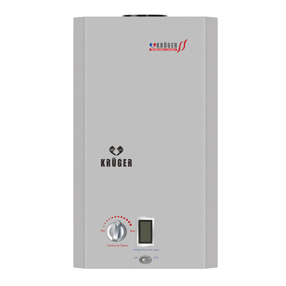 Calentador Instantáneo Krüger Modelo 4412 Sin Piloto 12 Lts X Minuto Gas L.P