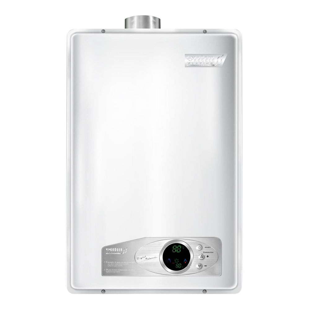 Calentador Instantáneo Krüger Platino Modelo 3528n Sin Piloto 28 Lts X Minuto Gas Natural