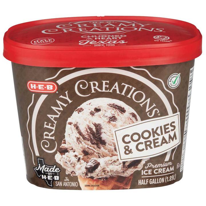 Heb Helado Cookies & Cream 1.89 L