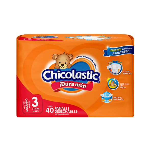 Chicolastic Pañal Talla 3 Mediano 40 Pz