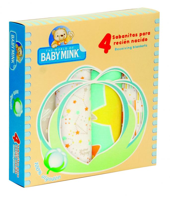 Set De Sábanas Recién Nacido 4 Pz