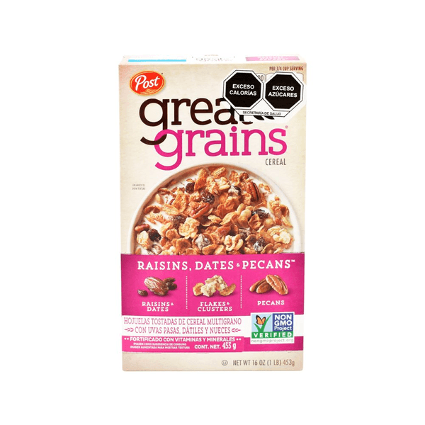Cereal Geat Gains Pasas Dátiles Y Pecanas 453 G