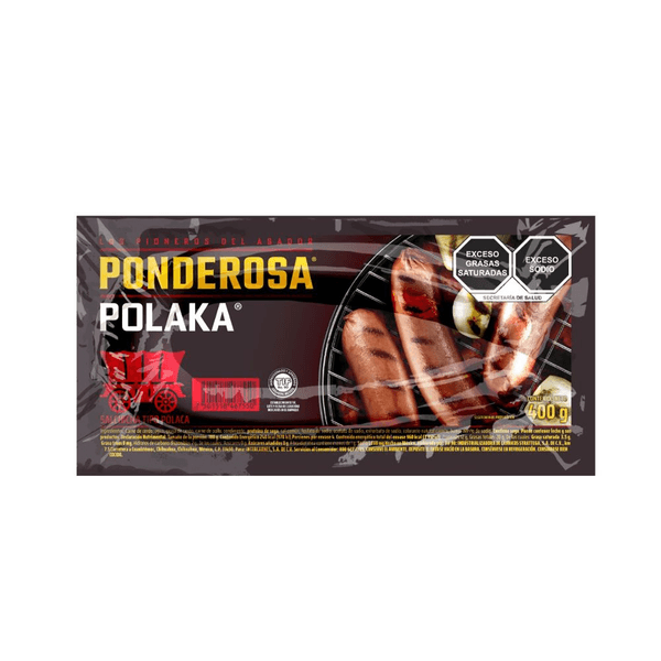 Ponderosa Salchicha Polaca 400 G