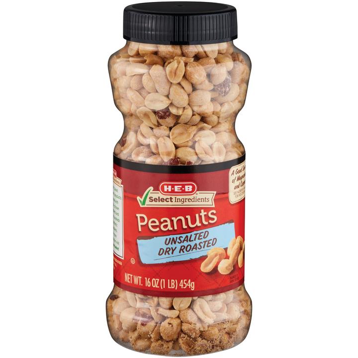 Heb Cacahuate Tostado Sin Sal 454 G