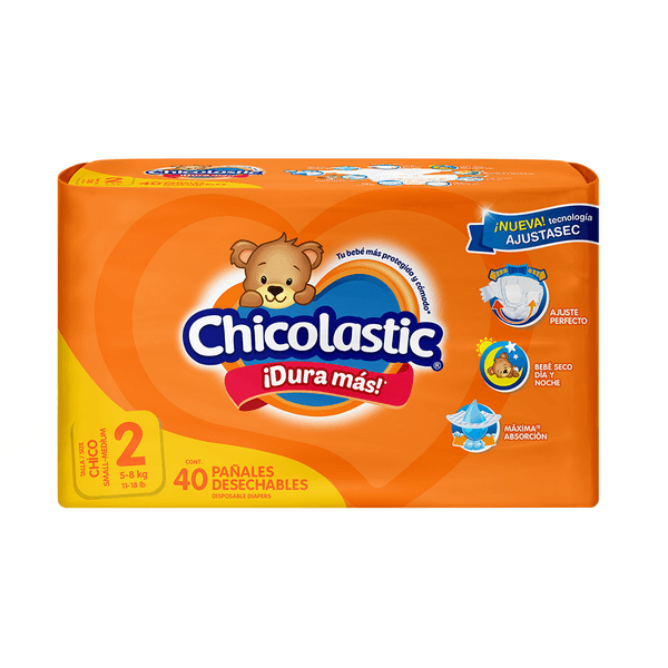 Chicolastic Pañal Talla 2 Chico 40 Pz
