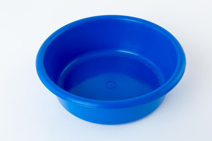 Polienvases Palangana Redonda Color Azul 3.5 L