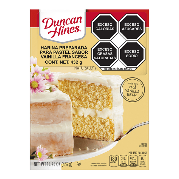 Harina Para Pastel Vainilla Francesa 468 G