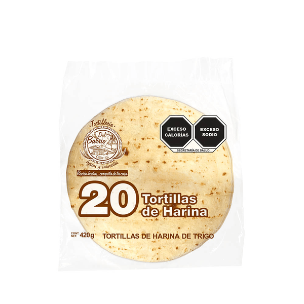 Tortilla De Harina De Trigo Del Barrio 420 G
