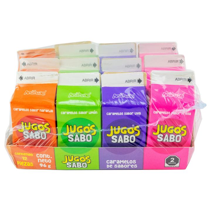 Caramelos Acidulados Cartoncitos 12 Pz