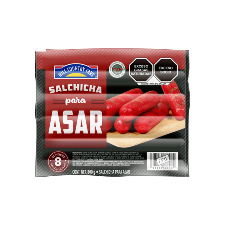 Hcf Salchicha Para Asar 800 G