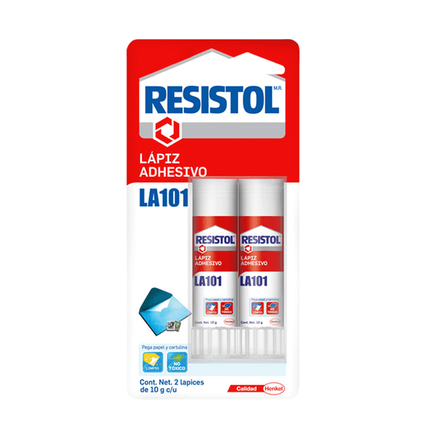 Resistol Pack De Pegamento La101 Barra 10 G
