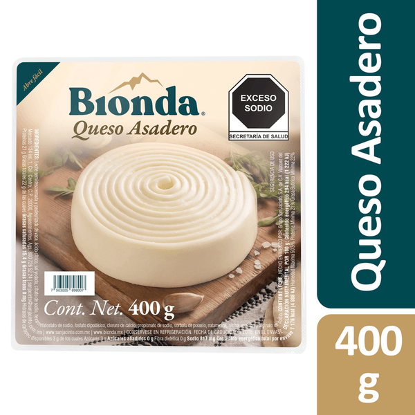 San Jacinto Bionda Queso Asadero 400 G