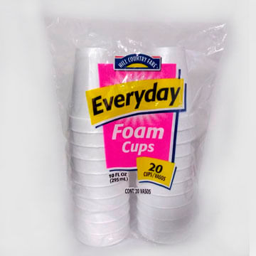 Hcf Vasos Desechables 10oz Térmico 20 Pz