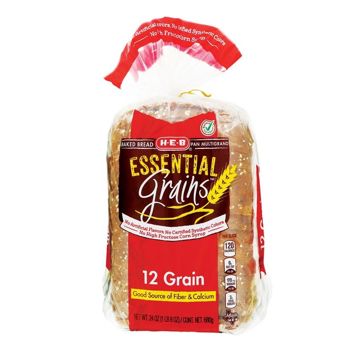 Heb Essential Grains Pan De Barra Multigrano 12 G