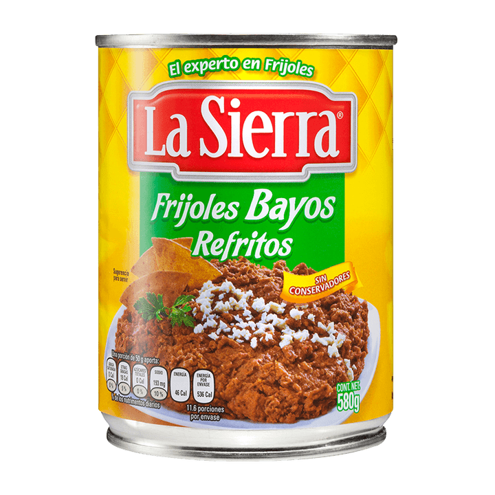 La Sierra Frijoles Refritos Bayos 580 G