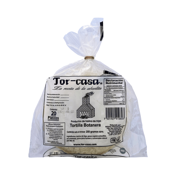 Tor- Casita Tortillas Botanera 250 G