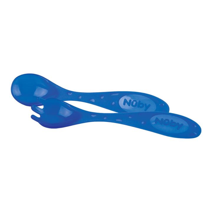 Cubiertos Para Bebé 12 Pack (6 Cucharas Y 6 Tenedores) Wash Or Toss Nuby
